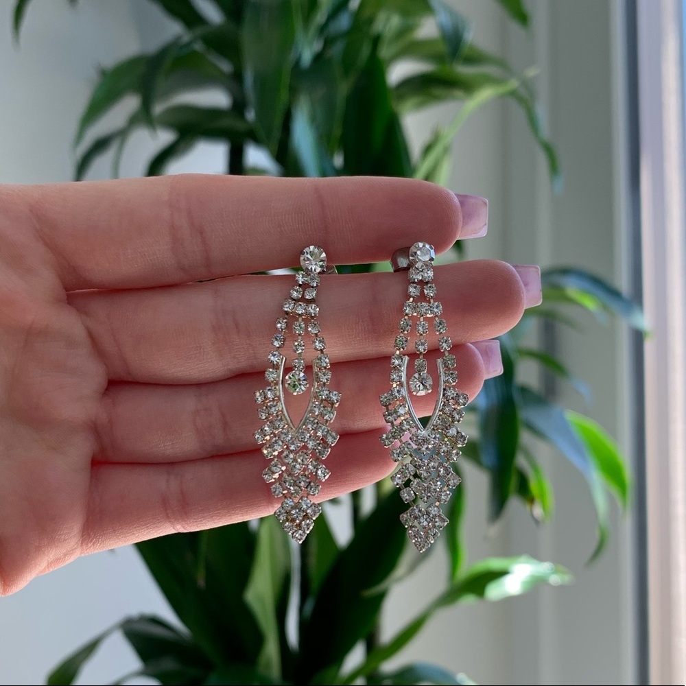 Diamond Dangle Earrings